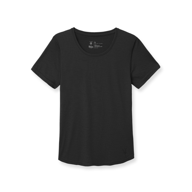 Ibex Women's Naturalist Short Sleeve Low Crew Redwood