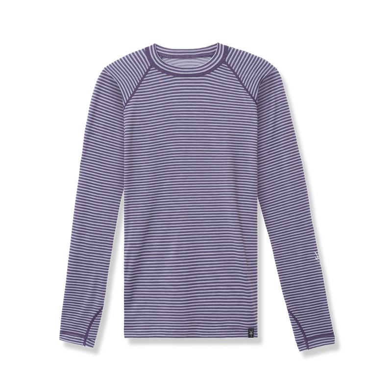Ibex Women's Woolies Pro Tech Crew Black Grey Stripe