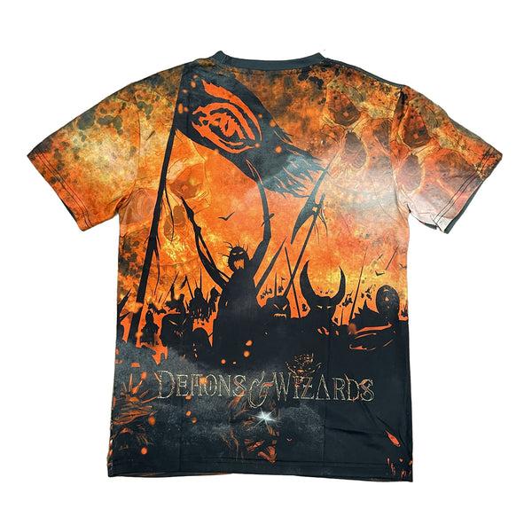 Iced Earth DEMONS & WIZARDS Crimson King Sublimated Multicolor T-Shirt