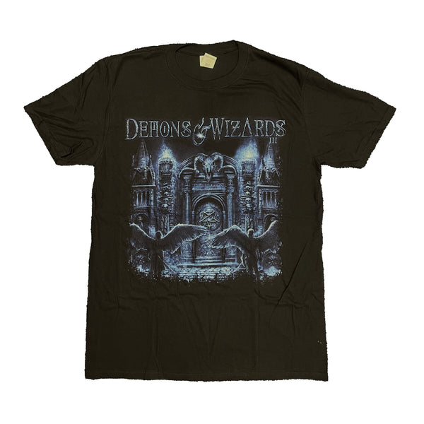 iced earth DEMONS & WIZARDS Demons & Wizards III Blue Print T-Shirt