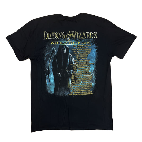 Iced Earth DEMONS & WIZARDS The Fiddler 2019 Tour Dateback T-Shirt