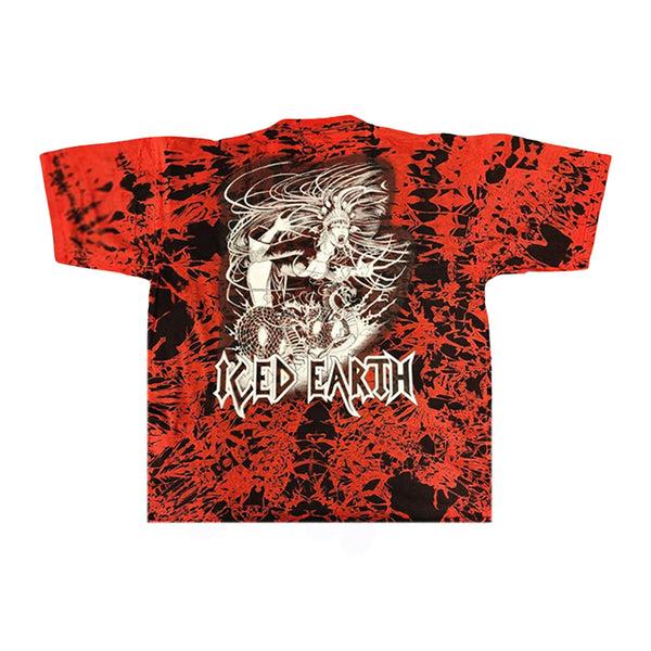 Iced Earth ICED EARTH Days Of Purgatory Red Tie-Dye T-Shirt