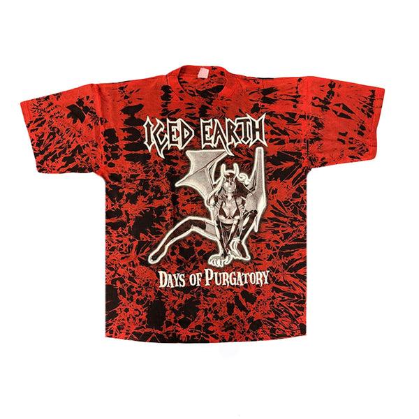 iced earth ICED EARTH Days of Purgatory Red Tie-Dye T-Shirt