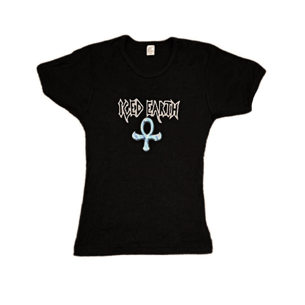 iced earth ICED EARTH Ankh Logo Ladies T-Shirt