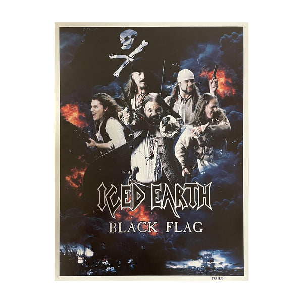 iced earth ICED EARTH Black Flag Poster