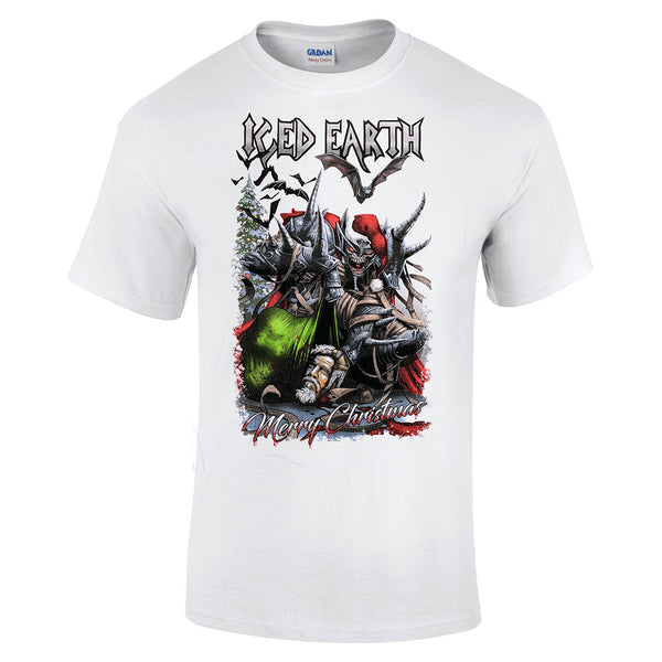Iced Earth ICED EARTH Santa Claws T-Shirt - White