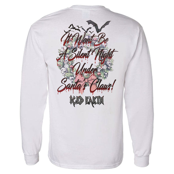 Iced Earth ICED EARTH Santa Claws Long Sleeve - White