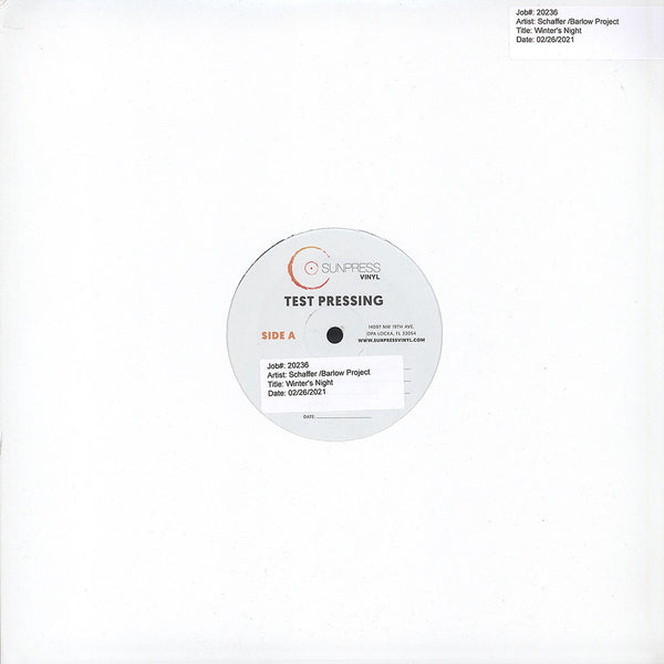 iced earth ICED EARTH Schaffer Barlow Project Vinyl LP Test Pressing - Black