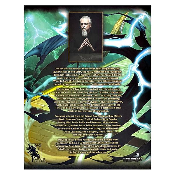 Iced Earth ICED EARTH Wicked Words & Epic Tales Book - Jon Boy Meyers Cover