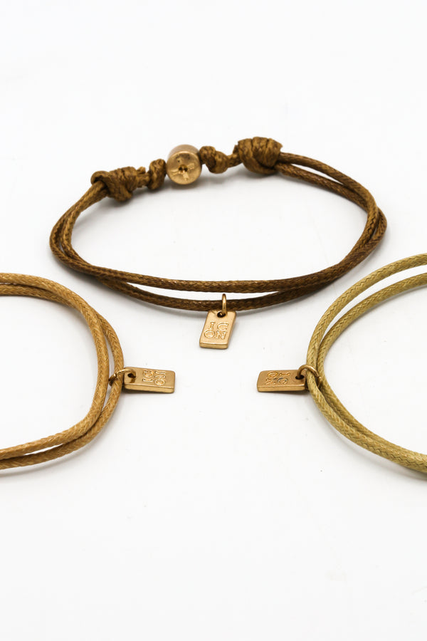 Icon Brand Icon Brand Brown Military Precision Bracelet 3 Pack