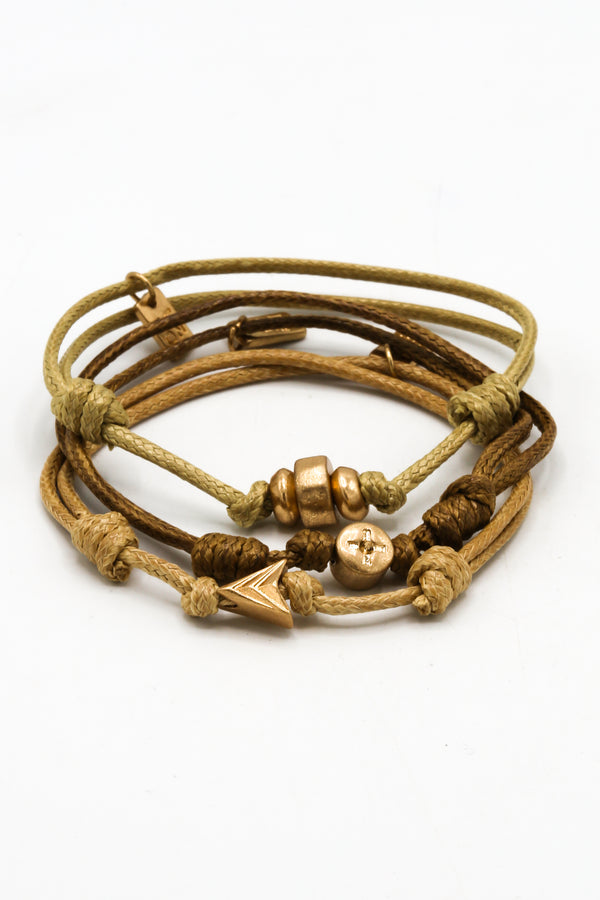 icon brand Icon Brand Brown Military Precision Bracelet 3 pack