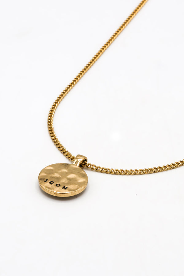 Icon Brand Icon Brand Gold Collective Conscience Star And Stone Necklace