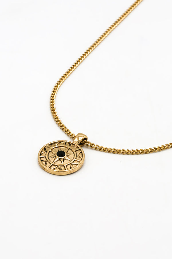 Icon Brand Icon Brand Gold Collective Conscience Star And Stone Necklace