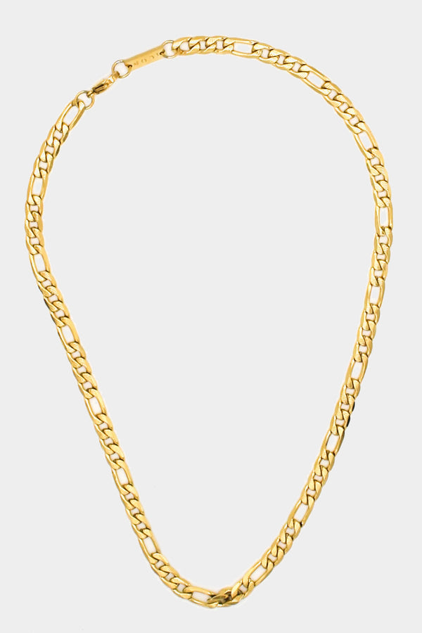 icon brand Icon Brand Gold Stainless Steel Figaro necklace