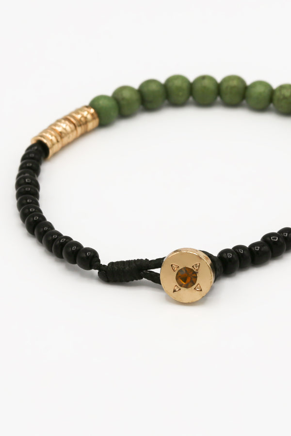 Icon Brand Icon Brand Gold Stellan Coin Beaded Bracelet