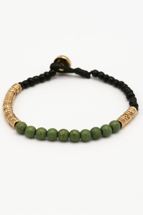 icon brand Icon Brand Gold Stellan Coin Beaded Bracelet