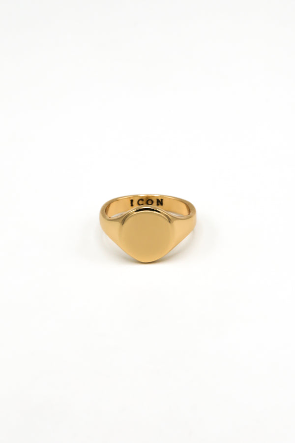 icon brand Icon Brand Gold Oval Signet