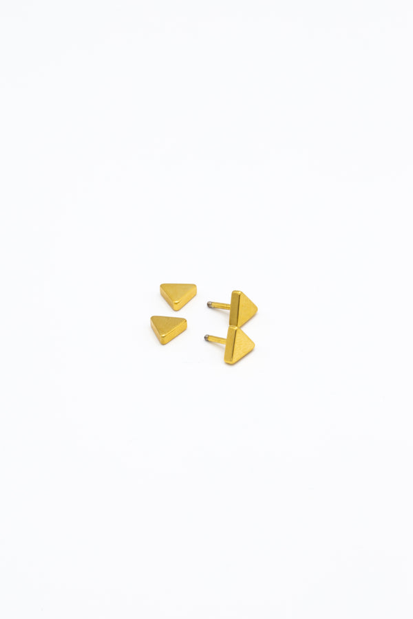 Icon Brand Icon Brand Gold Triangle Studs