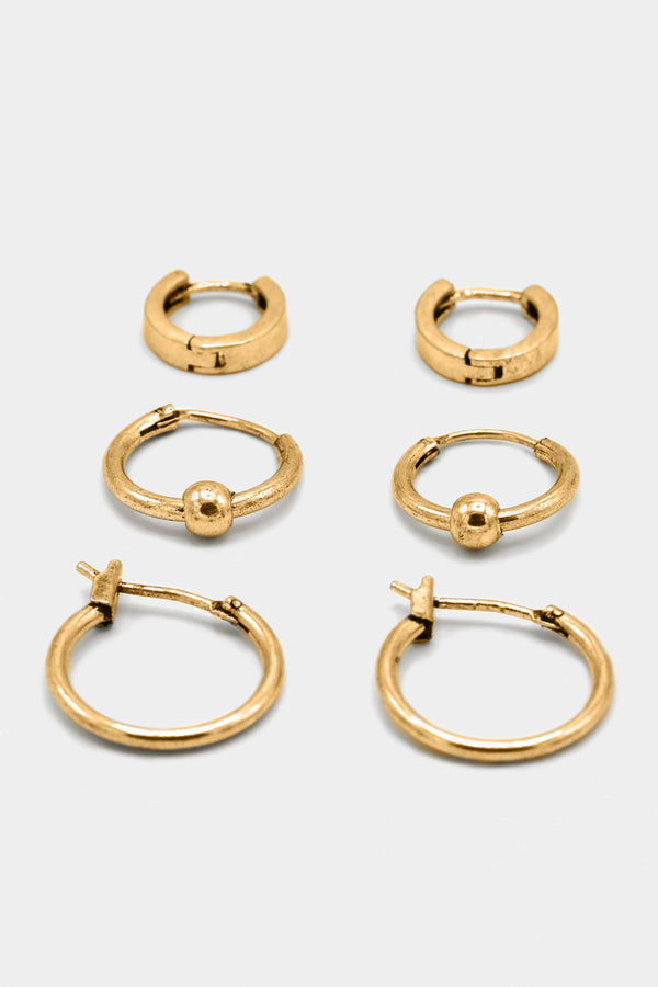 icon brand Icon Brand Gold Trifector Hoop Gold set