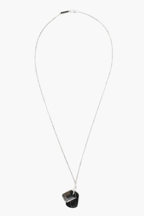 icon brand Icon Brand Silver Double Tag necklace