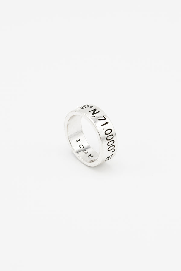 Icon Brand Icon Brand Silver Co-Ordinates Band Ring
