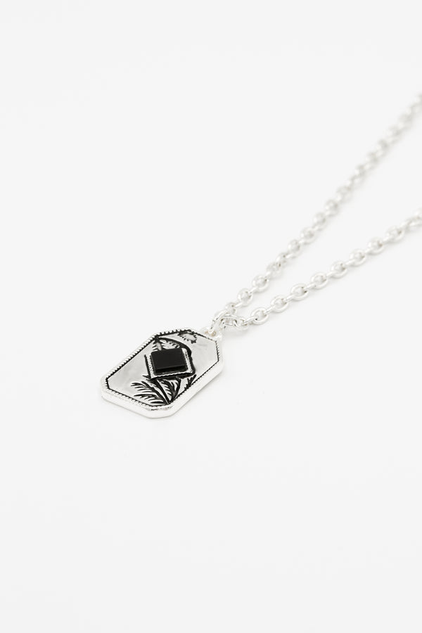 Icon Brand Icon Brand Silver Folium Rectangle Composite Necklace