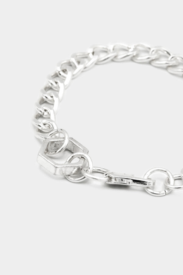 Icon Brand Icon Brand Silver Sunday Hexagon Bracelet