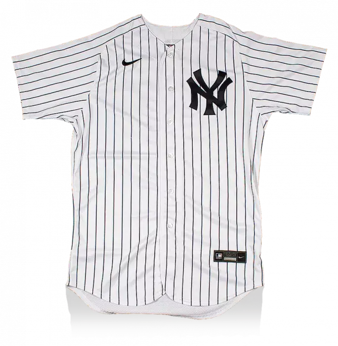 Icons Aaron Judge Back Signed White New York Yankees Home Jersey