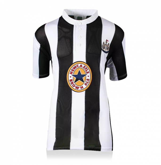 Icons Alan Shearer Back Signed Newcastle United Retro Home Shirt