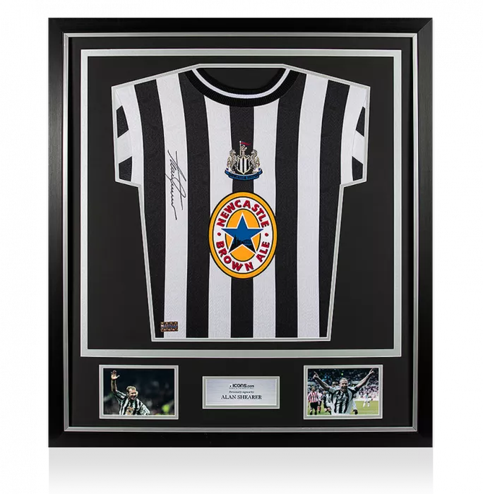icons Alan Shearer Signed Newcastle United 1997-99 Shirt In Classic Frame