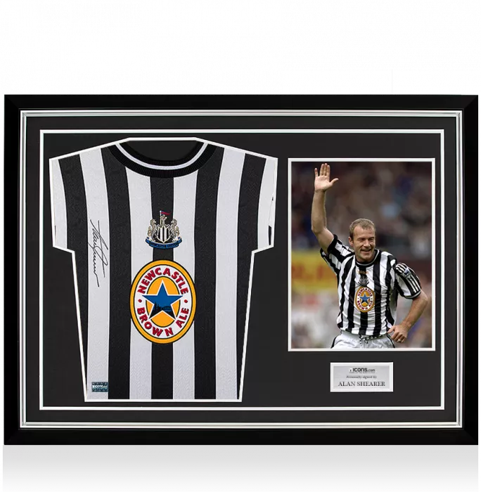icons Alan Shearer Signed Newcastle United 1997-99 Shirt In Hero Frame: Option 1