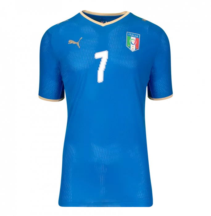 Icons Alessandro Del Piero Back Signed Italy 2008 Home Shirt