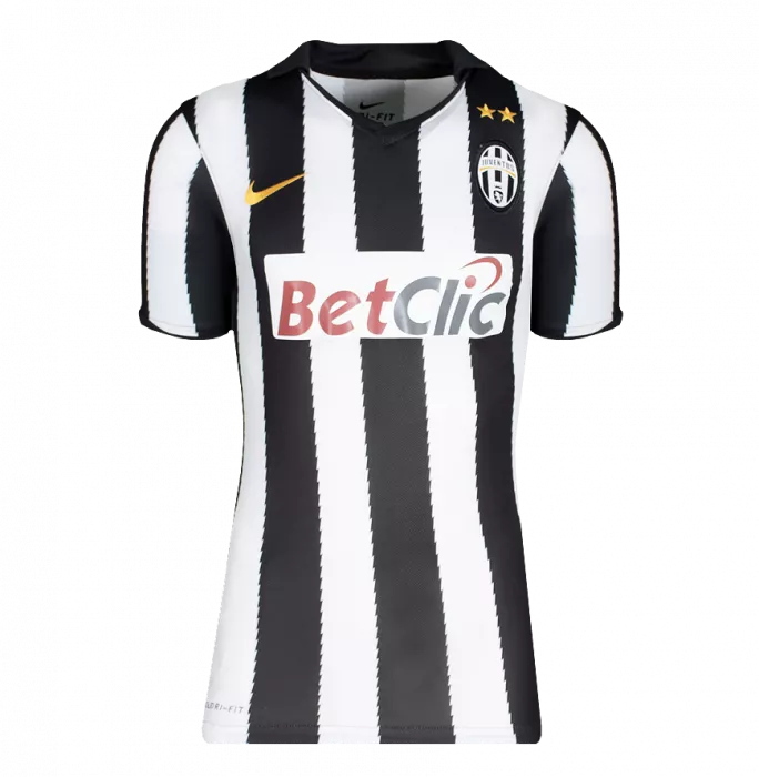 Icons Alessandro Del Piero Back Signed Juventus 2010-11 Home Shirt With Fan Style Numbers In Hero Frame: Option 1