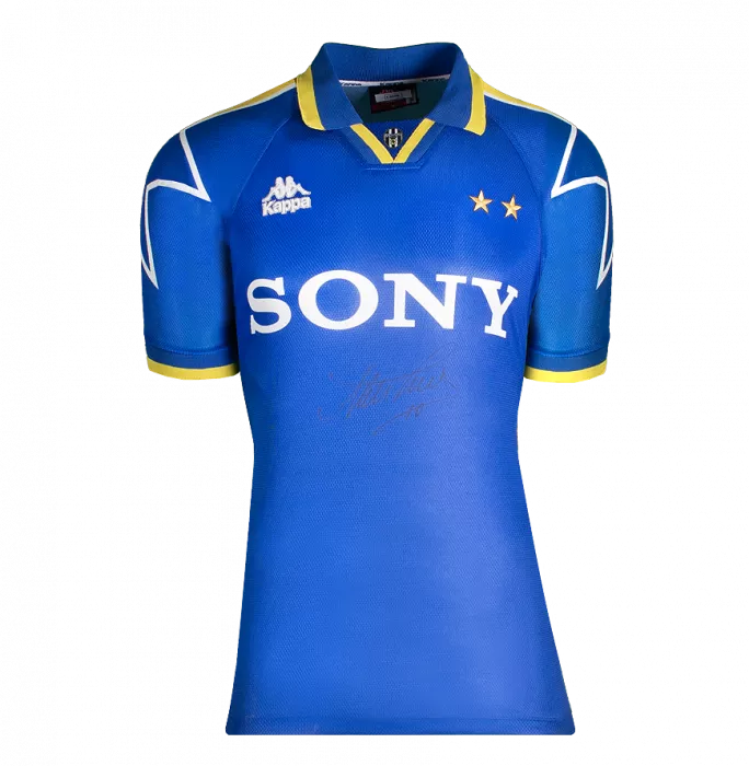 Icons Alessandro Del Piero Front Signed Juventus 1995-97 Away Shirt In Hero Frame: Option 1