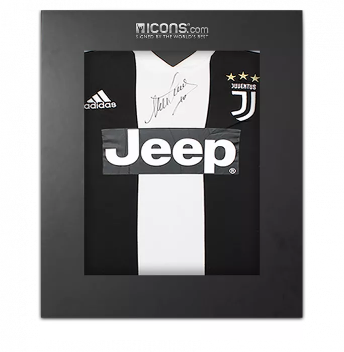 icons Alessandro Del Piero Front Signed Juventus 2018-19 Home Shirt In Deluxe Packaging