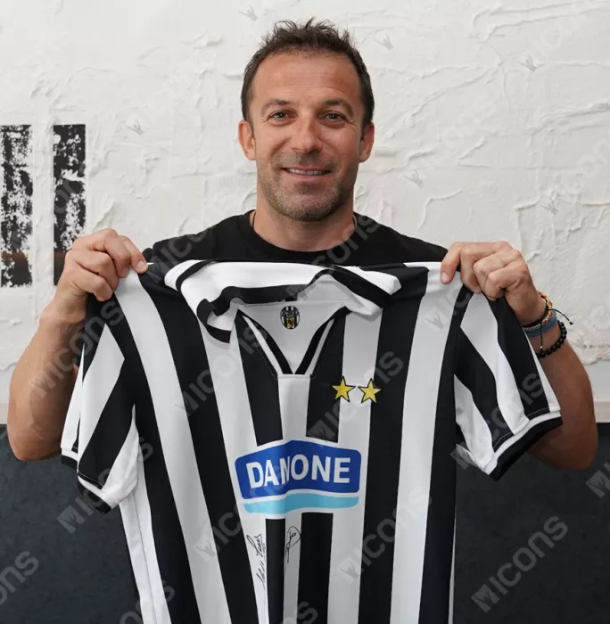 Icons Alessandro Del Piero & Roberto Baggio Signed Juventus 1994-95 Home Shirt In Deluxe Packaging