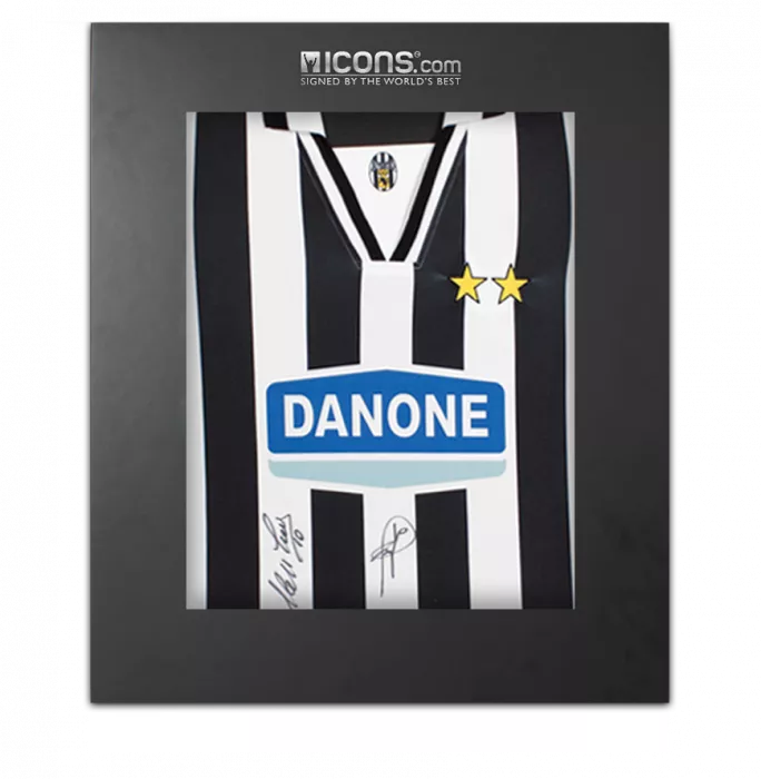 icons Alessandro Del Piero & Roberto Baggio Signed Juventus 1994-95 Home Shirt In Deluxe Packaging