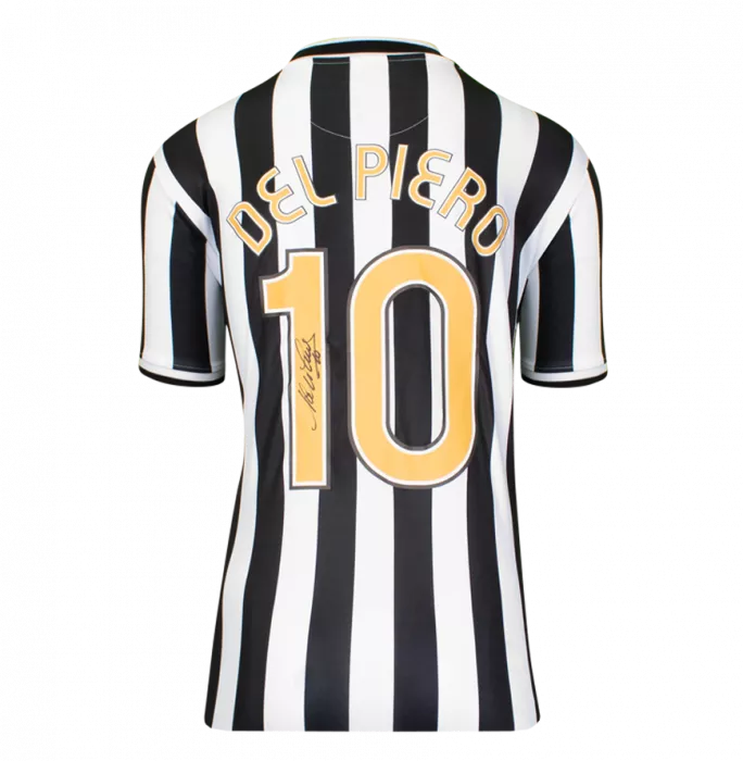 icons Alessandro Del Piero Signed Juventus 2006-07 Home Shirt with Fan Style Numbers