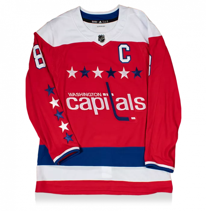 Icons Alex Ovechkin Signed Washington Capitals Ice Hockey Jersey