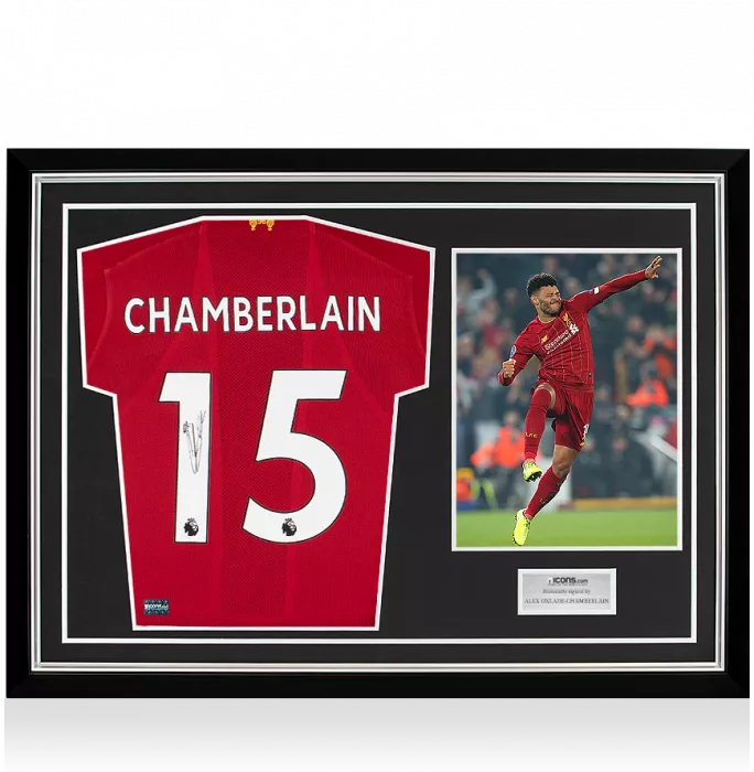 Icons Alex Oxlade-Chamberlain Signed Liverpool 2019-20 Home Shirt In Hero Frame: Option 1