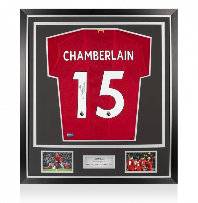 Icons Alex Oxlade-Chamberlain Signed Liverpool 2019-20 Home Shirt In Classic Frame