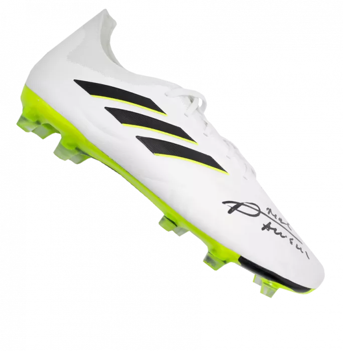 Icons Alexis Mac Allister Signed White Adidas Copa Football Boot In Bubble Frame: Option 1