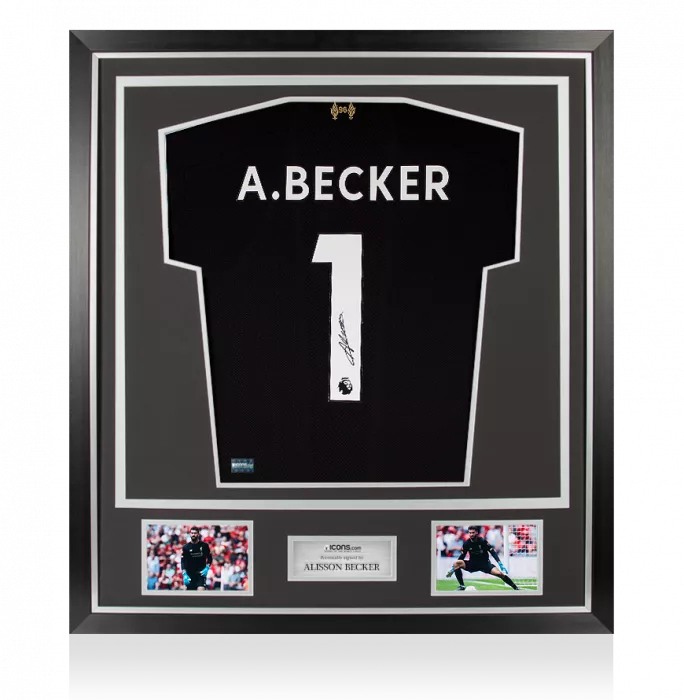icons Alisson Becker Back Signed Liverpool 2019-20 Goalkeeper Shirt In Classic Frame