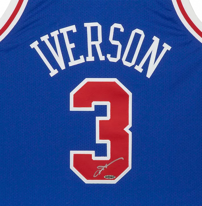 Icons Allen Iverson Signed Philadelphia 76ers 1996-97 Alternate Jersey
