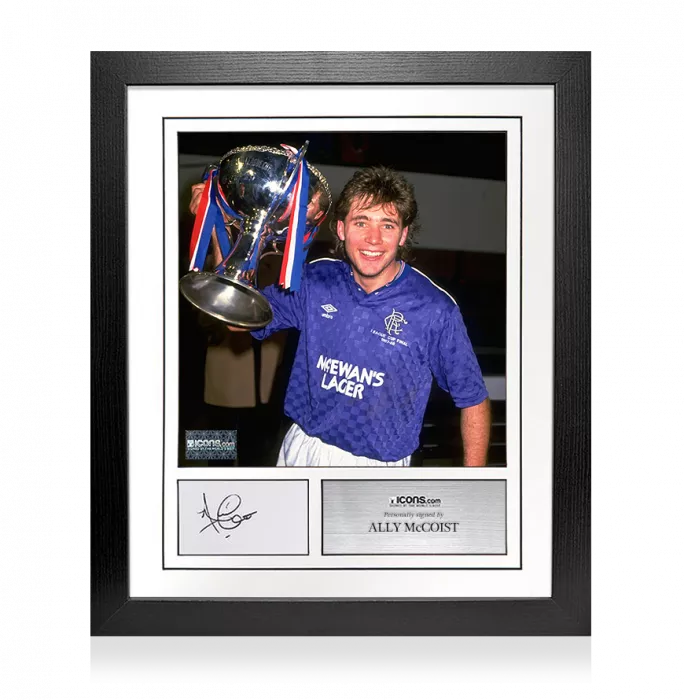 icons Ally McCoist Signed Card and Rangers Photo Frame – Option 2