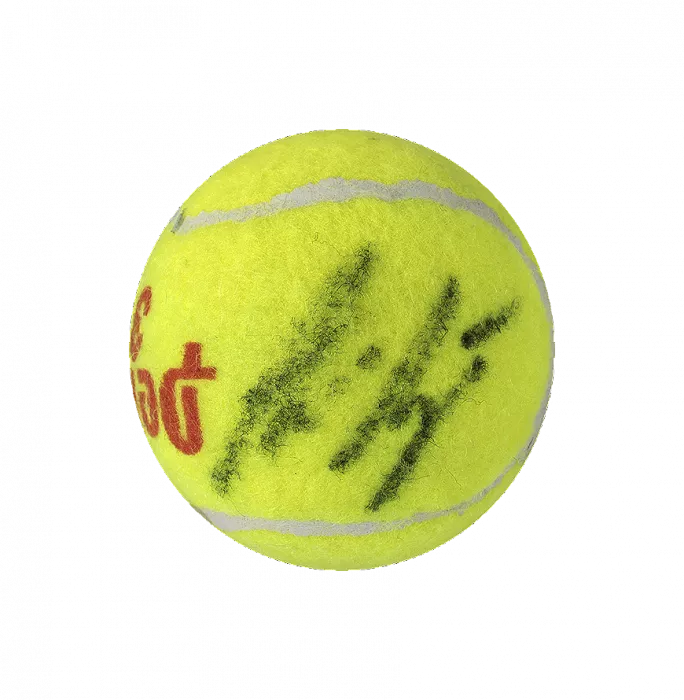 Icons Andre Agassi Signed Tennis Ball In Acrylic Case