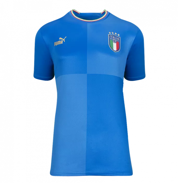 Icons Andrea Pirlo Back Signed Italy 2022-23 Home Shirt In Deluxe Packaging