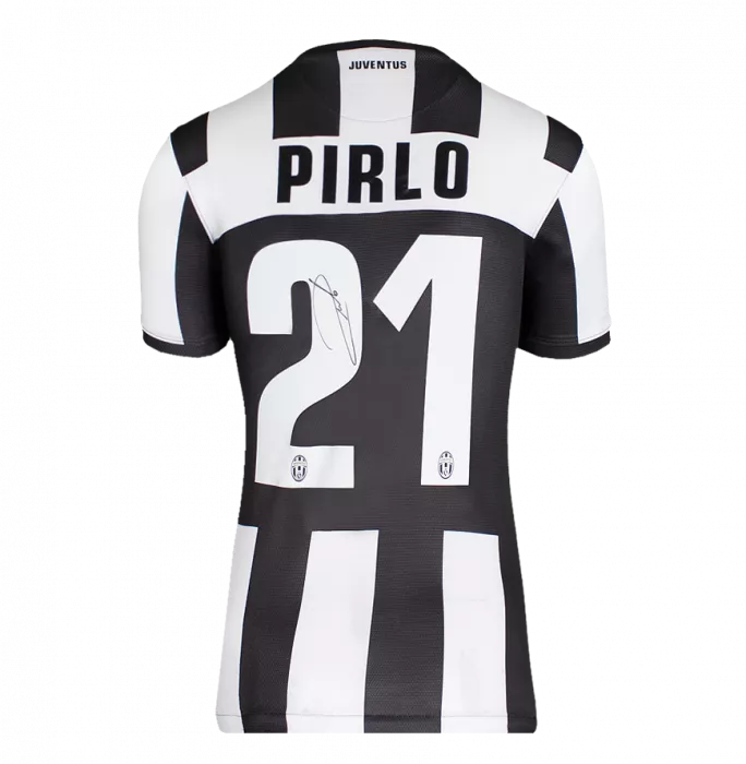 Icons Andrea Pirlo Back Signed Juventus 2012-13 Home Shirt In Classic Frame: Scudetto Edition