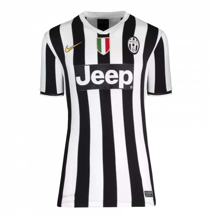 Icons Andrea Pirlo Back Signed Juventus 2013-14 Home Shirt In Hero Frame: Scudetto Edition: Option 1