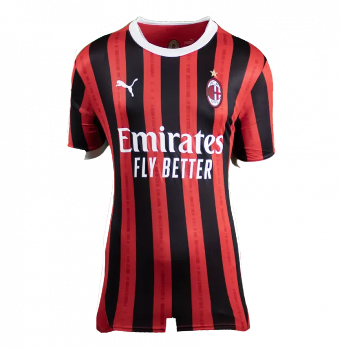 Icons Andrea Pirlo Official AC Milan Back Signed And Framed 2024-25 Home Shirt With Fan Style Numbers